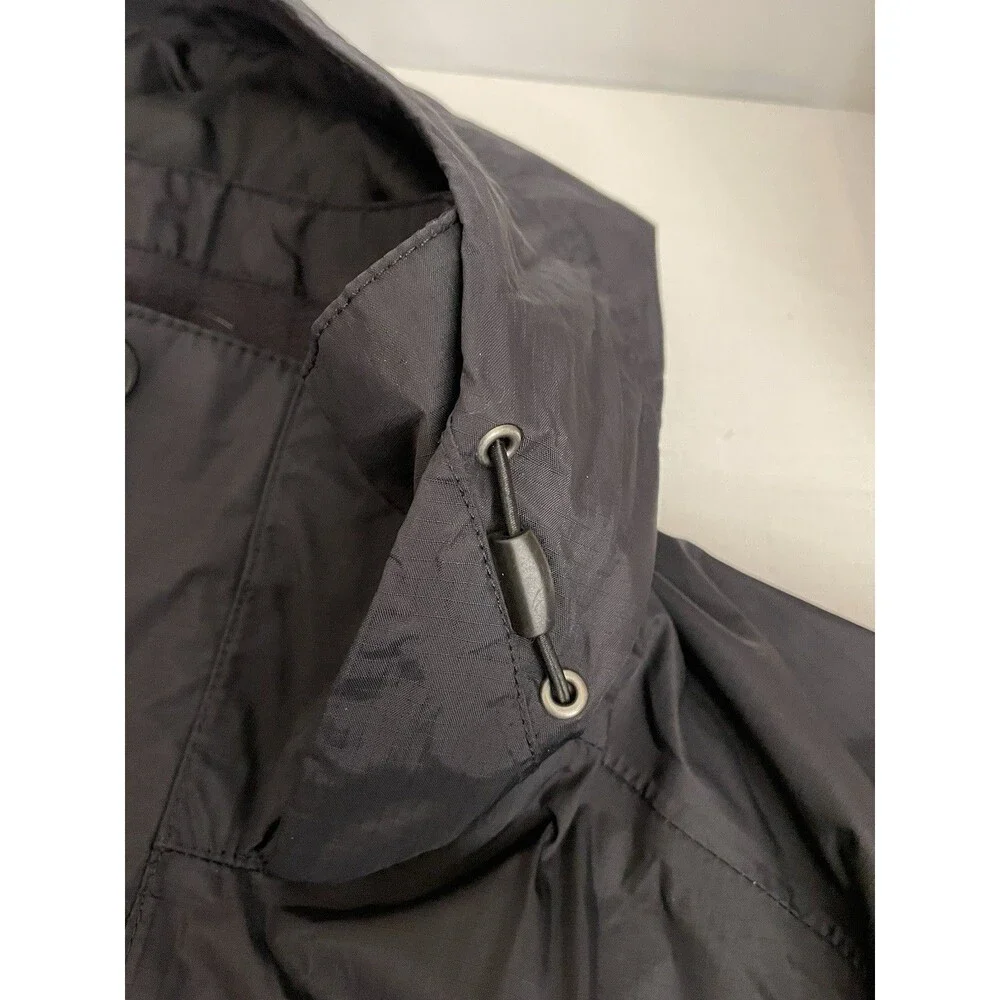 The North Face Jacket M Medium 46” Zip Long Sleeve Black Outdoor Fishing Nylon